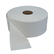 Kétrétegű törtfehér toalettpapír, 18 cm