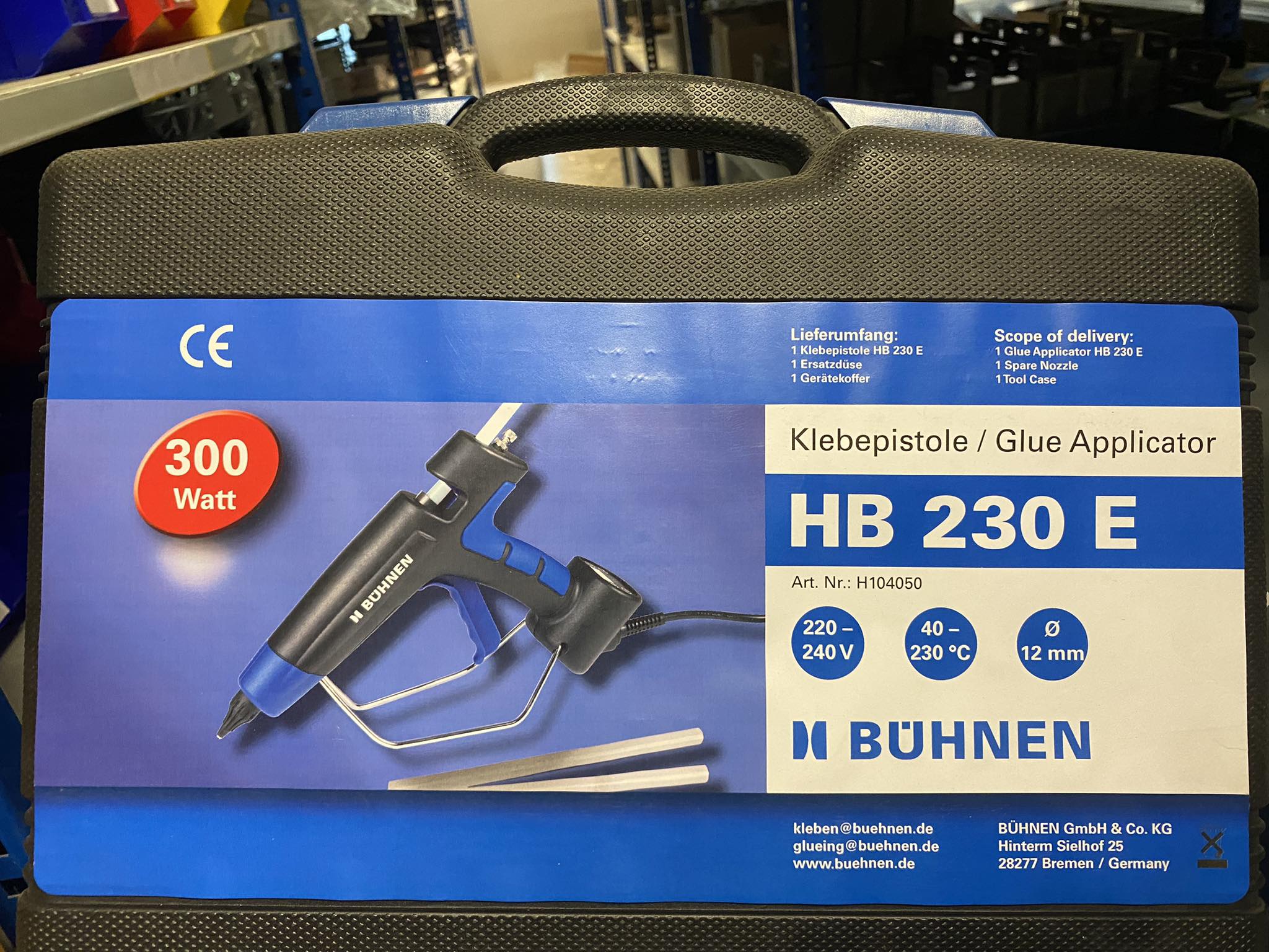 Ragasztópisztoly GETRA 230E (HB 230) + pótdűzni - elektronikai ipar