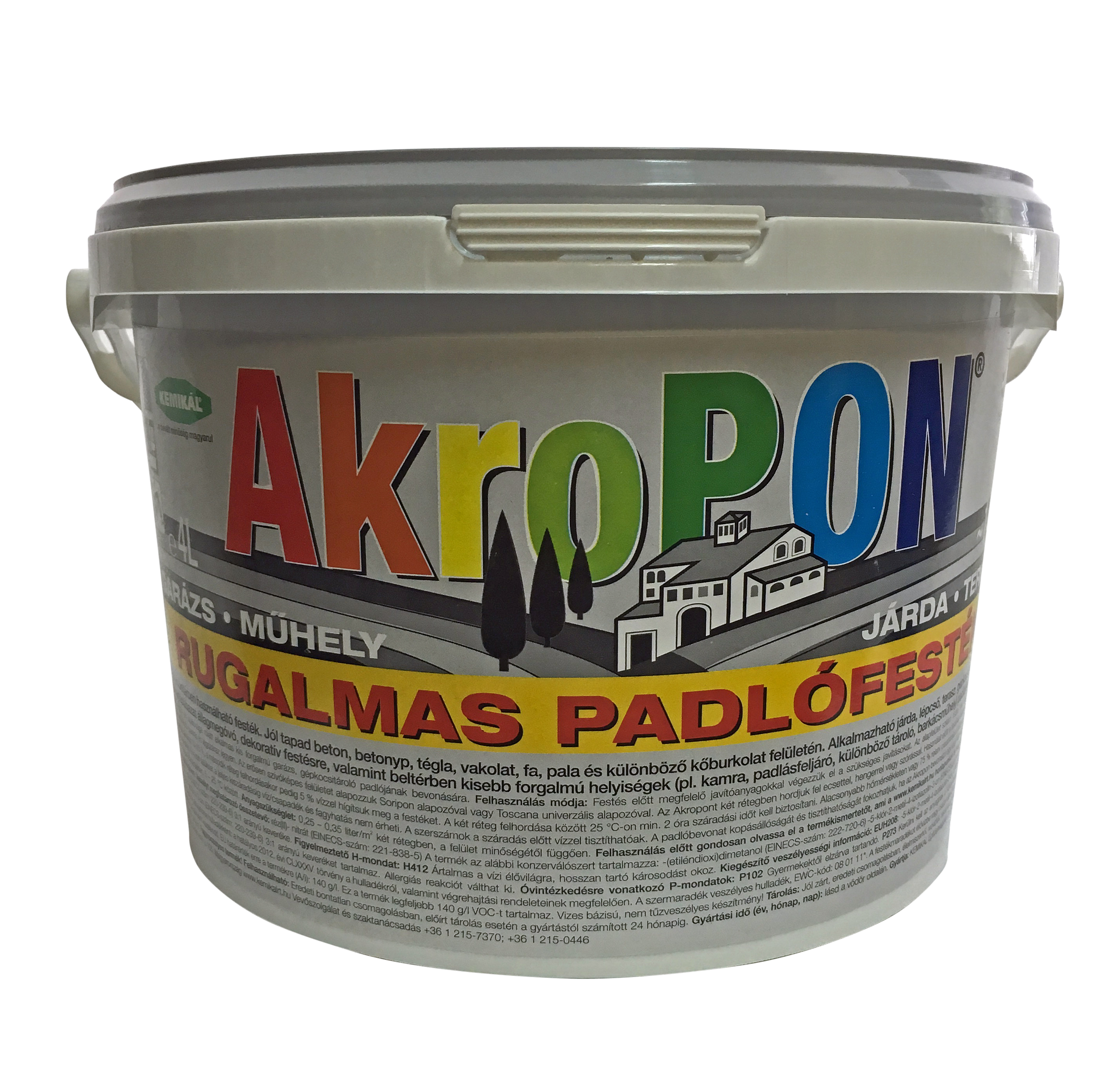 Akropon flexibilis padlófesték 4l (fehér)